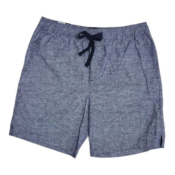 Gap Men's Linen Drawstring Pockets Comfort Pull-On Short - Navy - Picture 1 of 1